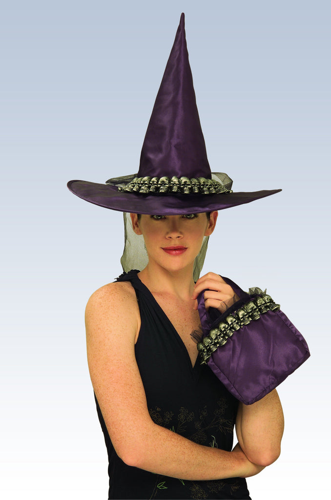 Skull Witch Hat and Handbag - Various Colors - Rubies Costumes & Accessories - HalloweenCostumes4U.com - Accessories