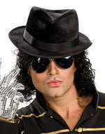 Michael Jackson Black Fedora - Rubies Costumes & Accessories - HalloweenCostumes4U.com - Accessories