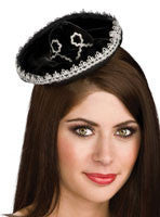 Black and Silver Mini Sombrero Hat - Rubies Costumes & Accessories - HalloweenCostumes4U.com - Accessories