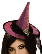 Purple Mini Witch Hat - Rubies Costumes & Accessories - HalloweenCostumes4U.com - Accessories
