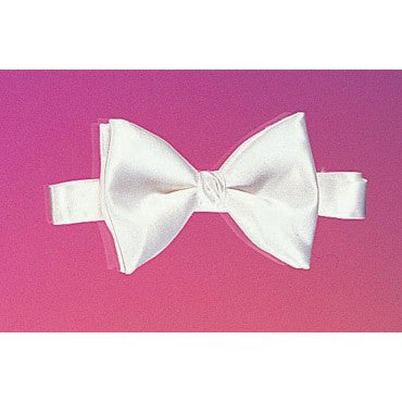 White Satin Bow Tie - Rubies Costumes & Accessories - HalloweenCostumes4U.com - Accessories