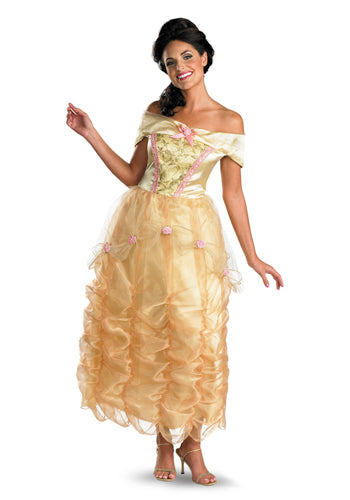 Adult Disney Princess Belle Deluxe Costume - Disguise Costumes & Accessories - HalloweenCostumes4U.com - Adult Costumes