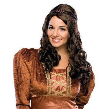 Renaissance or Hippie Wig - Various Colors - HalloweenCostumes4U.com - Costume Props & Accessories