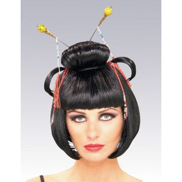 Black Asian Lady Wig - HalloweenCostumes4U.com - Costume Props & Accessories