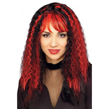 Sinister Crimped Witch Wig - Various Colors - HalloweenCostumes4U.com - Costume Props & Accessories