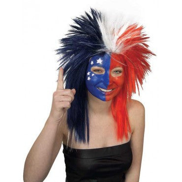 Sports Fanatic Wig - Various Colors - HalloweenCostumes4U.com - Costume Props & Accessories