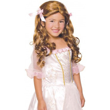 Kids Brown Gracious Princess Wig - HalloweenCostumes4U.com - Accessories