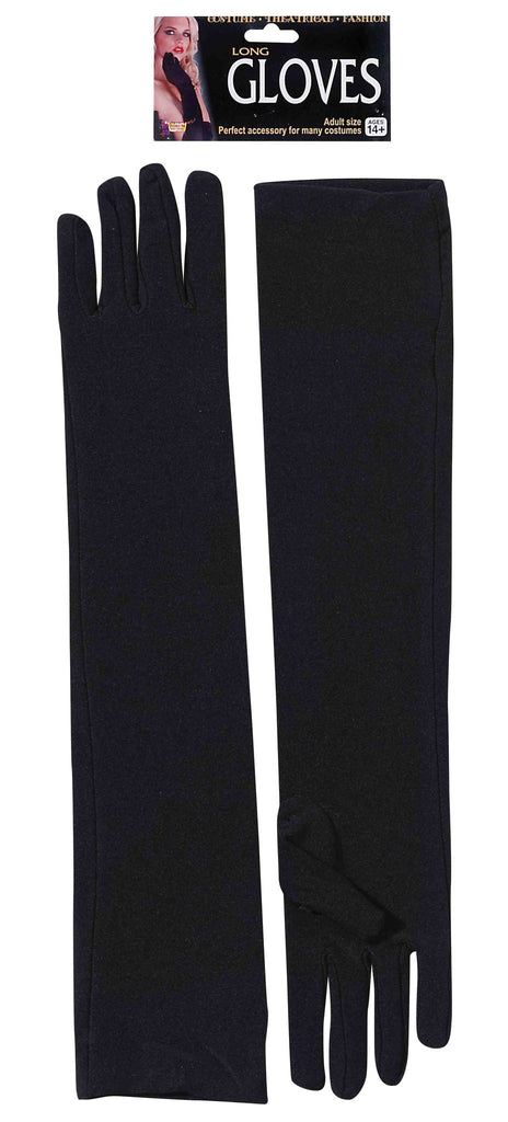 Long Costume Gloves Black Nylon - Rubies Costumes & Accessories - HalloweenCostumes4U.com - Accessories