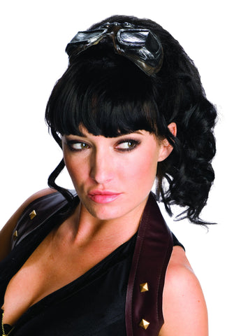 Black Steam Punk Wig w/ Attached Goggles - Rubies Costumes & Accessories - HalloweenCostumes4U.com - Accessories