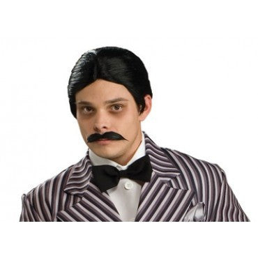 Gomez Addams Wig and Moustache Set - Rubies Costumes & Accessories - HalloweenCostumes4U.com - Accessories
