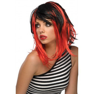 Two Tone Streak Wig - Various Colors - Rubies Costumes & Accessories - HalloweenCostumes4U.com - Accessories