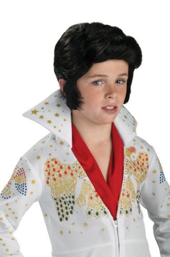 Kids Elvis Presley Wig - HalloweenCostumes4U.com - Costume Props & Accessories