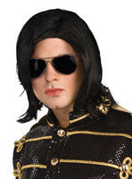 Michael Jackson Straight Wig and Sunglasses - HalloweenCostumes4U.com - Accessories