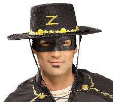 Zorro Hat and Eyemask - Rubies Costumes & Accessories - HalloweenCostumes4U.com - Accessories