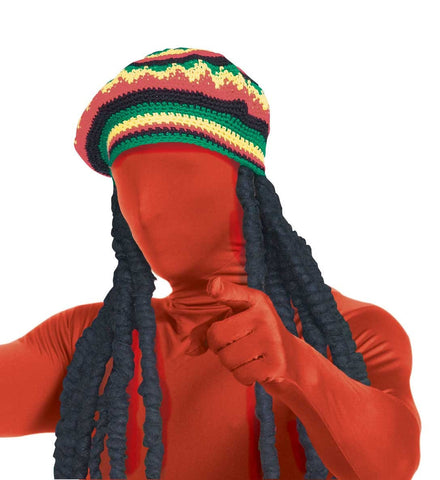 Skin Suit Rasta Cap and Dreadlocks Wig - Rubies Costumes & Accessories - HalloweenCostumes4U.com - Accessories