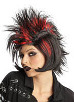 Black and Red Spikey Punk Rock It Wig - Rubies Costumes & Accessories - HalloweenCostumes4U.com - Accessories