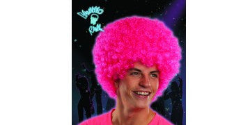 Rave Neon Afro Wig - Various Colors - HalloweenCostumes4U.com - Costume Props & Accessories