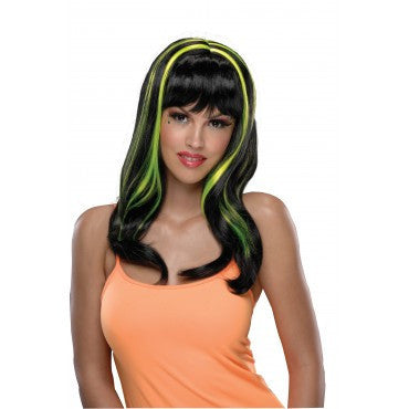 Neon Streaks Wig - Various Colors - HalloweenCostumes4U.com - Costume Props & Accessories