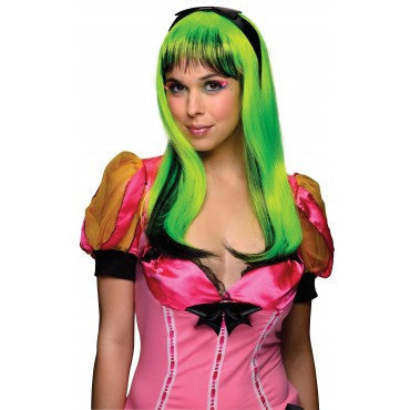 Neon Doll Wig - Various Colors - HalloweenCostumes4U.com - Costume Props & Accessories