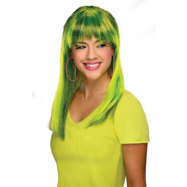Neon Glamorous Wig - Various Colors - HalloweenCostumes4U.com - Costume Props & Accessories