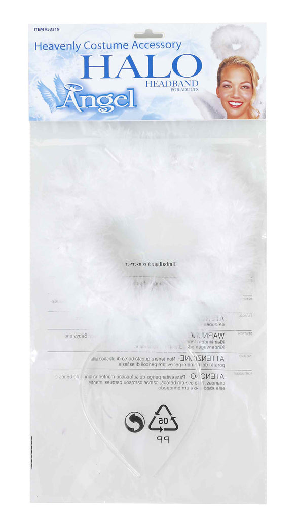 Marabou Angel Halo - Rubies Costumes & Accessories - HalloweenCostumes4U.com - Accessories