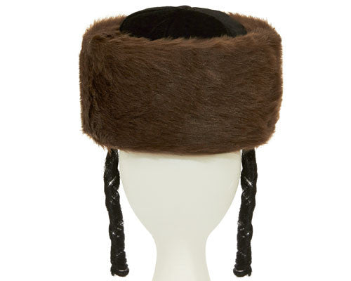 Tall Jewish Shtreimel w/ Side Locks - Brown or White - Dress Up America Costumes & Accessories - HalloweenCostumes4U.com - Accessories
