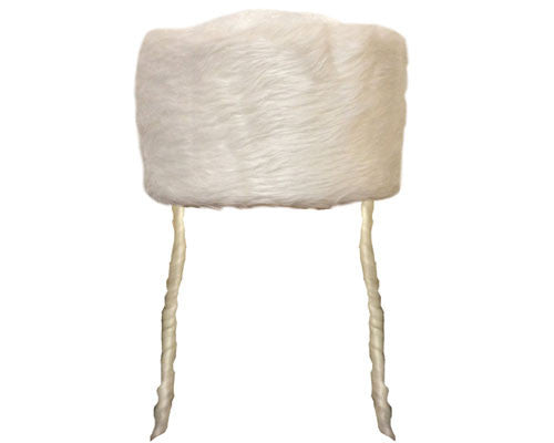 Tall Jewish Shtreimel w/ Side Locks - Brown or White - HalloweenCostumes4U.com - Costume Props & Accessories