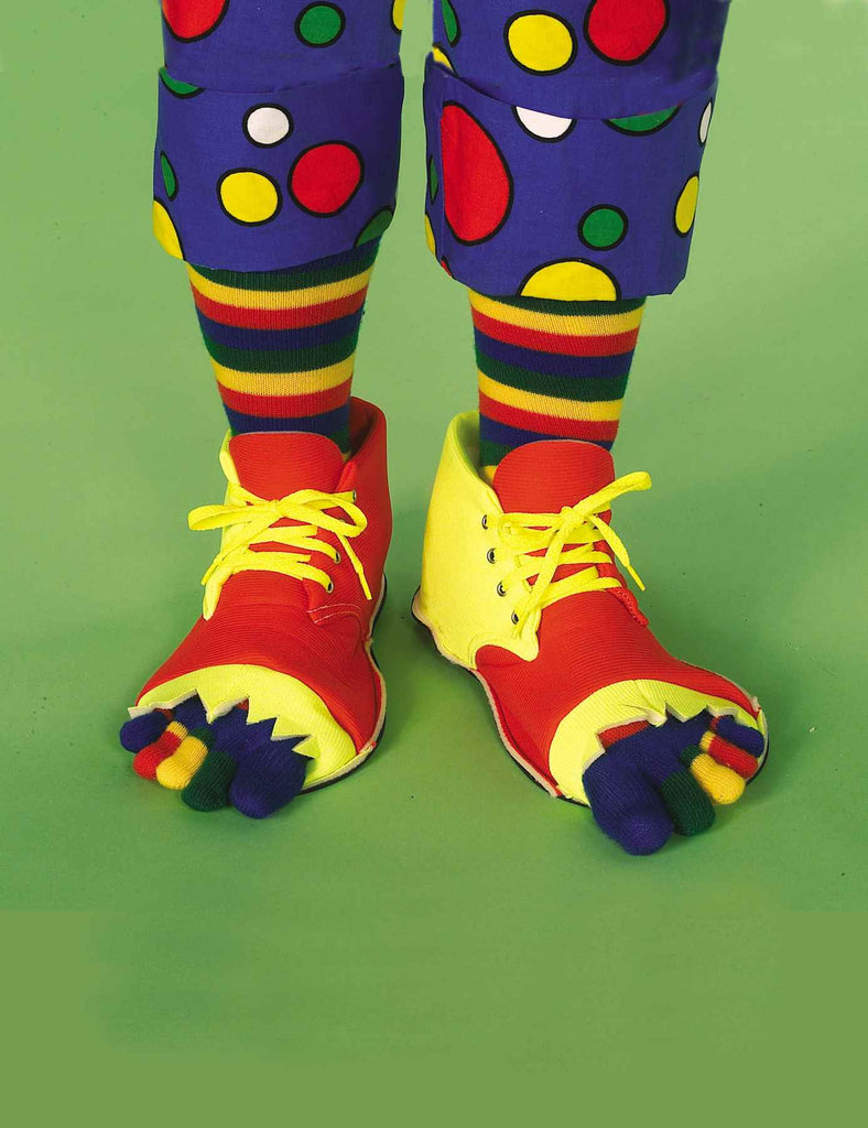 Clown Shoes & Toe Sock Set - HalloweenCostumes4U.com - Accessories