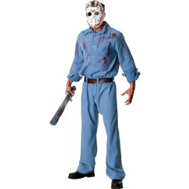 Mens Friday the 13th Deluxe Jason Voorhees Costume - Rubies Costumes & Accessories - HalloweenCostumes4U.com - Adult Costumes