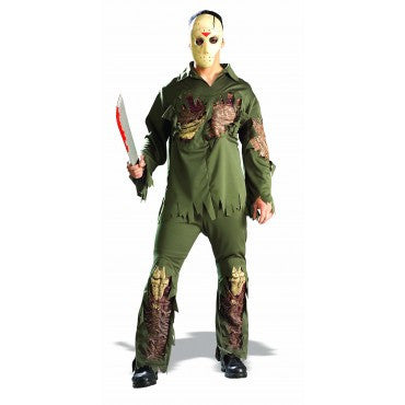 Mens Friday the 13th Deluxe Jason Voorhees Costume - Rubies Costumes & Accessories - HalloweenCostumes4U.com - Adult Costumes