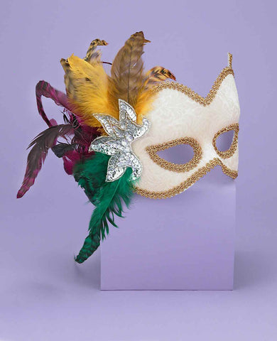 Costume Face Masks Hers Feathered Mask - Rubies Costumes & Accessories - HalloweenCostumes4U.com - Accessories