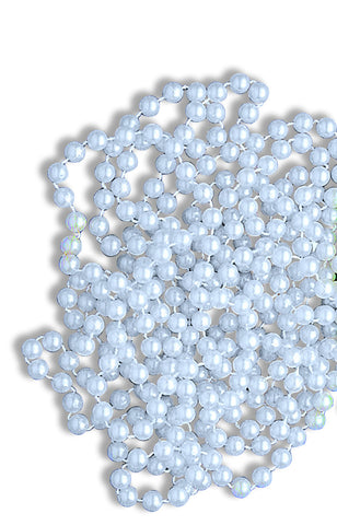 Mardi Gras Beads One Dozen 33 inch White Beads - Rubies Costumes & Accessories - HalloweenCostumes4U.com - Accessories