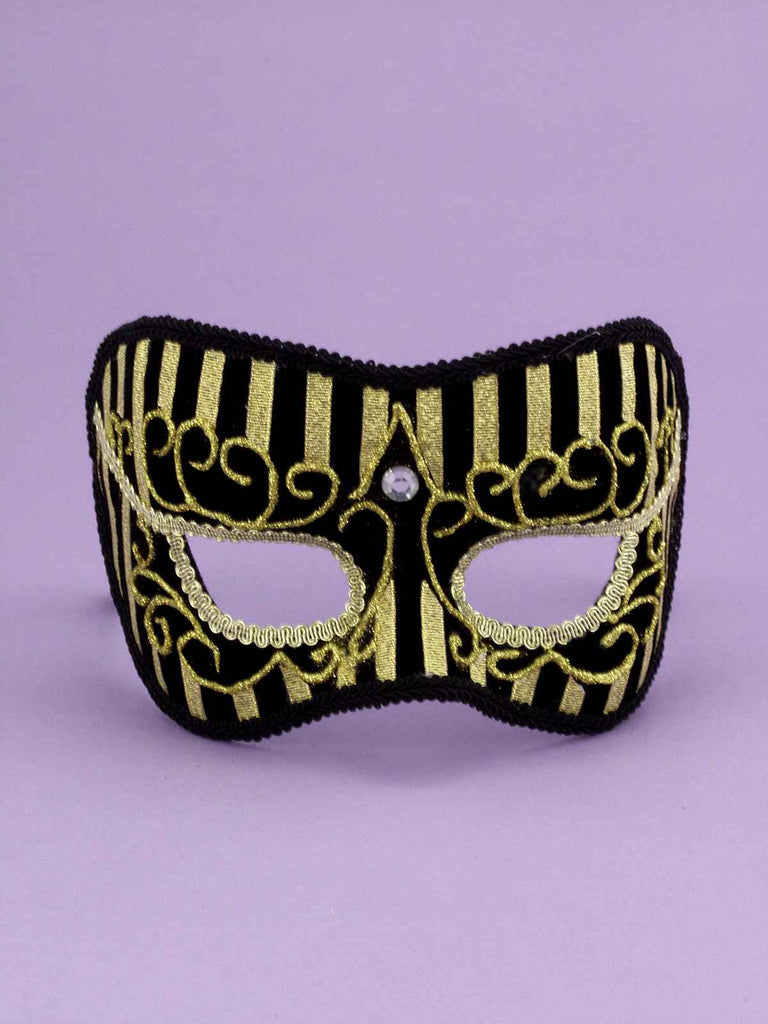 Costume Masks Gold Oriental Half Mask - Rubies Costumes & Accessories - HalloweenCostumes4U.com - Accessories