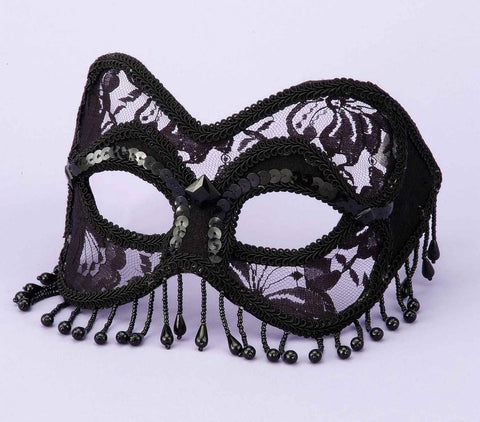 Costume Masks Black Lace Venetian Mask - Rubies Costumes & Accessories - HalloweenCostumes4U.com - Accessories