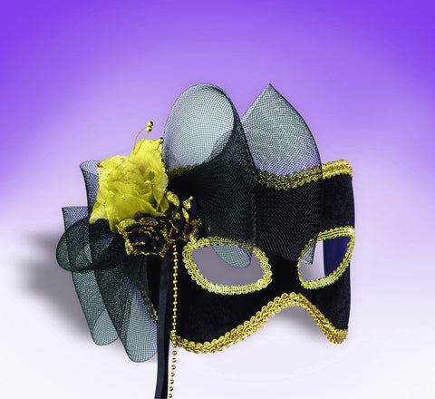 Costume Masks Venetian Golden Flower Masks - Rubies Costumes & Accessories - HalloweenCostumes4U.com - Accessories