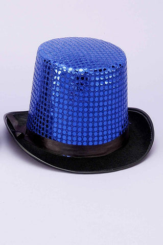 Costume Top Hats Blue Sequin Costume Hat - Rubies Costumes & Accessories - HalloweenCostumes4U.com - Accessories