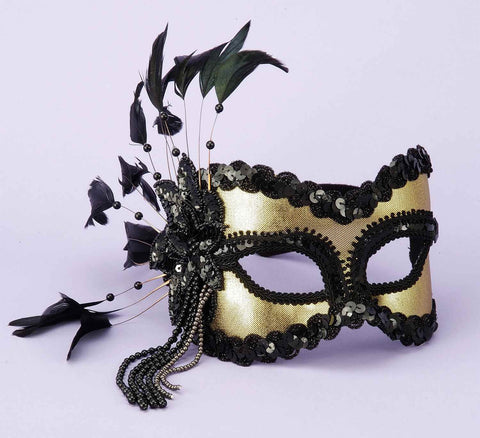 Costume Masks Gold Venetian Eye Masks - Rubies Costumes & Accessories - HalloweenCostumes4U.com - Accessories
