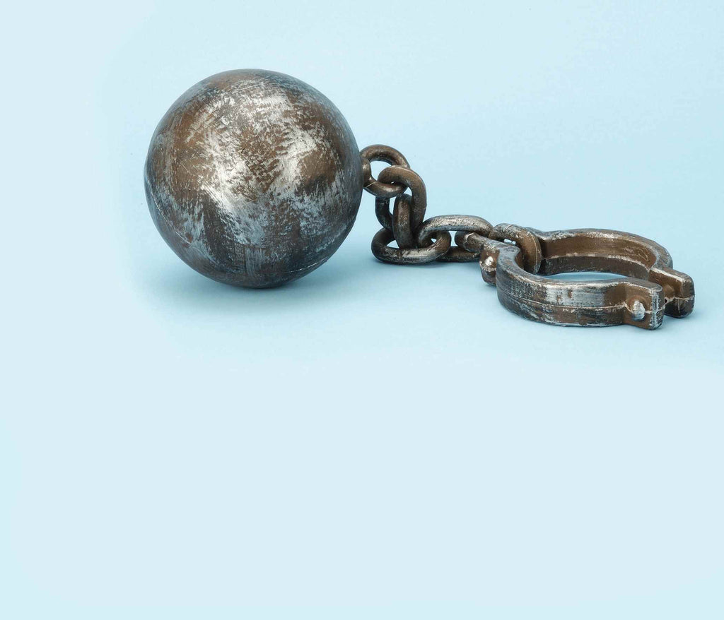 Horror Props Jumbo Ball & Chain Prop - Rubies Costumes & Accessories - HalloweenCostumes4U.com - Accessories