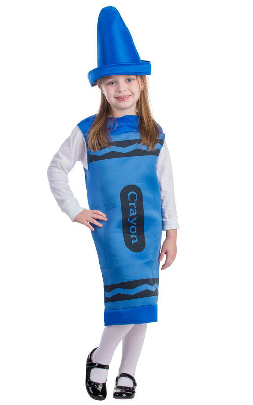 crayon halloween dress Toddlers/Kids Blue Crayon Costume