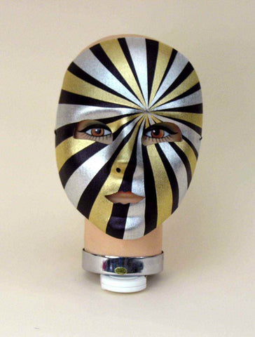 Masquerade Masks Black/Gold/White Face - Rubies Costumes & Accessories - HalloweenCostumes4U.com - Accessories