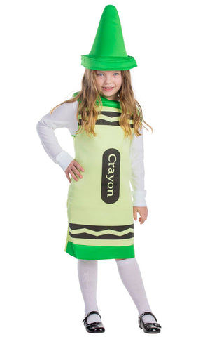 Toddlers/Kids Green Crayon Costume - HalloweenCostumes4U.com - Kids Costumes