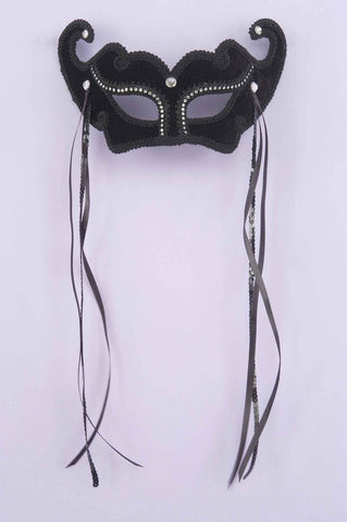 Costume Masks Black Rhinestone Costume Eye Mask - Rubies Costumes & Accessories - HalloweenCostumes4U.com - Accessories