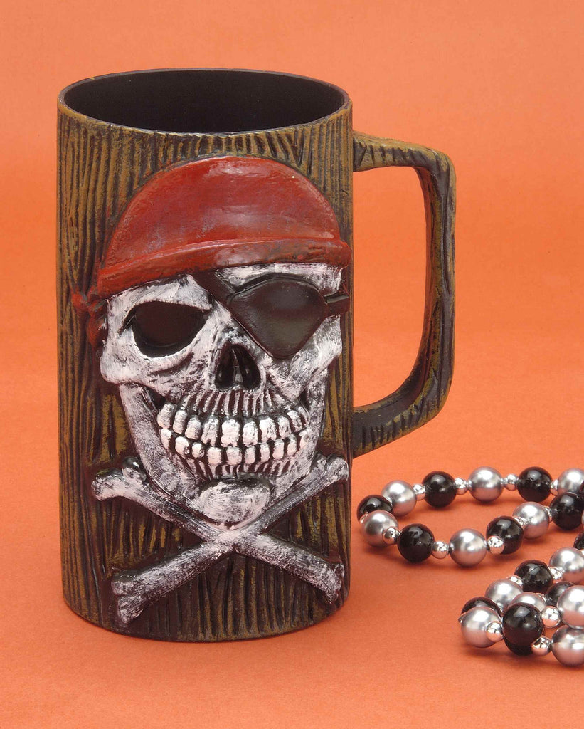 Halloween Decor Pirate Beer Mug - Rubies Costumes & Accessories - HalloweenCostumes4U.com - Decorations