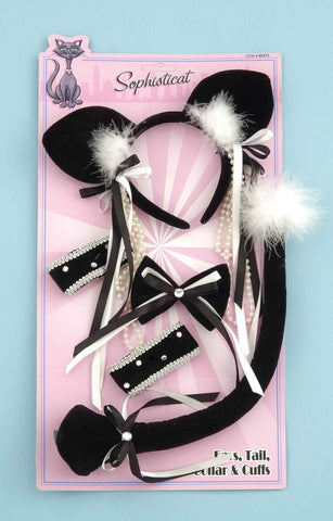 Sophisticated Black Cat Accessory Kit - Rubies Costumes & Accessories - HalloweenCostumes4U.com - Accessories
