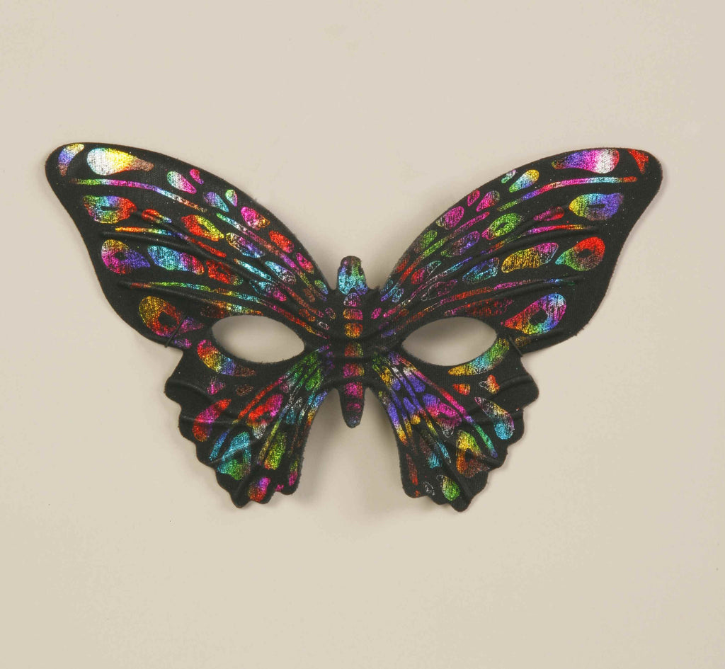 Rainbow Butterfly Glitter Costume Mask - Rubies Costumes & Accessories - HalloweenCostumes4U.com - Accessories