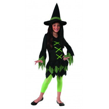 Girls Lime Witch Costume - Rubies Costumes & Accessories - HalloweenCostumes4U.com - Kids Costumes