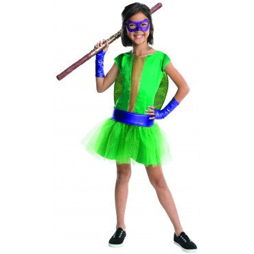 Girls Ninja Turtles Donatello Costume - HalloweenCostumes4U.com - Kids Costumes