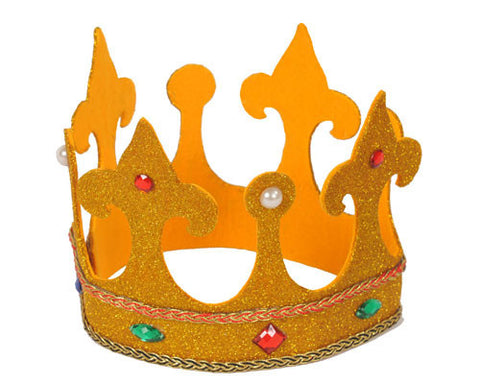 Tall Gold Royalty Crown - Dress Up America Costumes & Accessories - HalloweenCostumes4U.com - Accessories