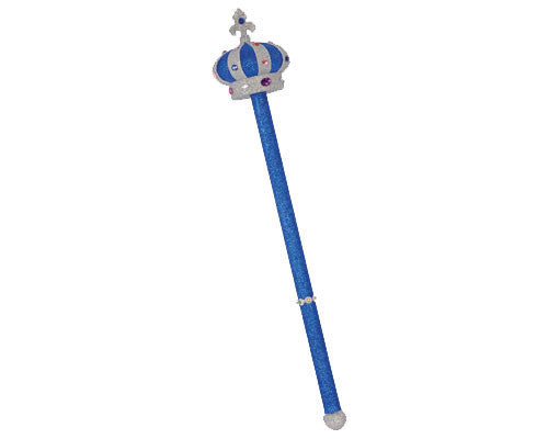 Blue Glitter Royal Scepter - Dress Up America Costumes & Accessories - HalloweenCostumes4U.com - Accessories
