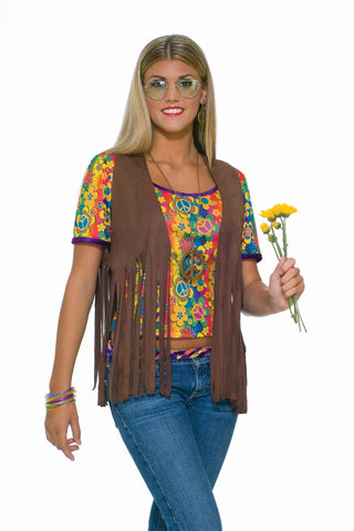 Womens Hippie Vest - Rubies Costumes & Accessories - HalloweenCostumes4U.com - Adult Costumes